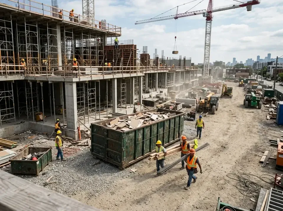 commercial-construction-site-w-002 — frequently asked questions, Low Cost Construction Dumpster Rental in Bayport, MN